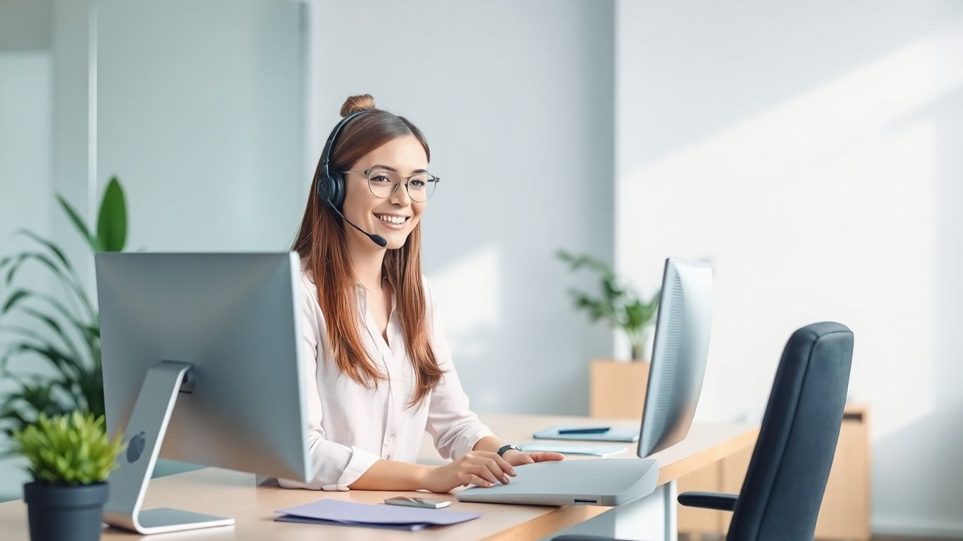 Professional receptionist